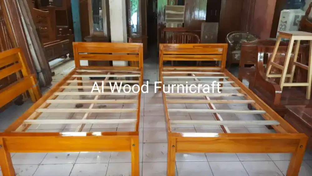Ranjang Tempat Tidur Single Bed 90x200 Minimalis