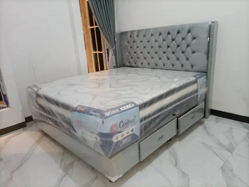 Dipan tempat tidur springbed Busa