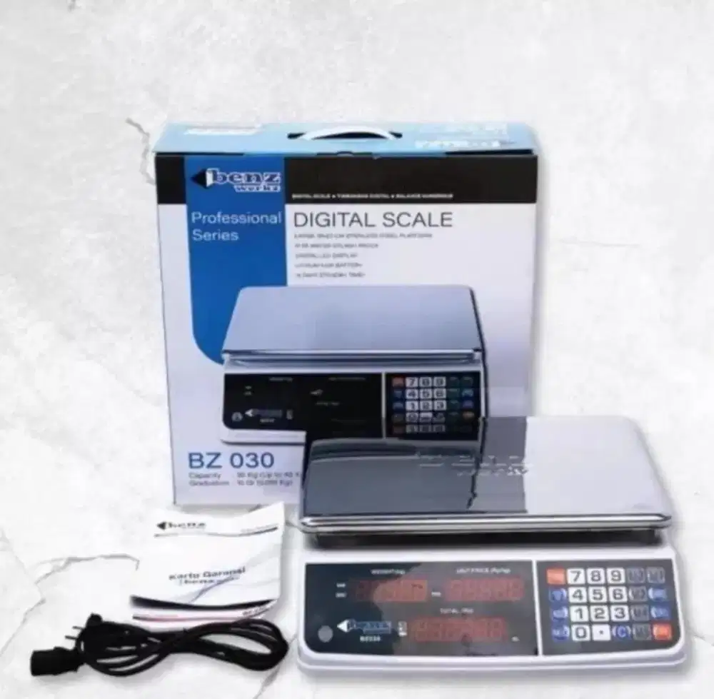 Timbangan Duduk Digital Meja Buah Sayur Loundry TORA BENZ WESCO NANKAI