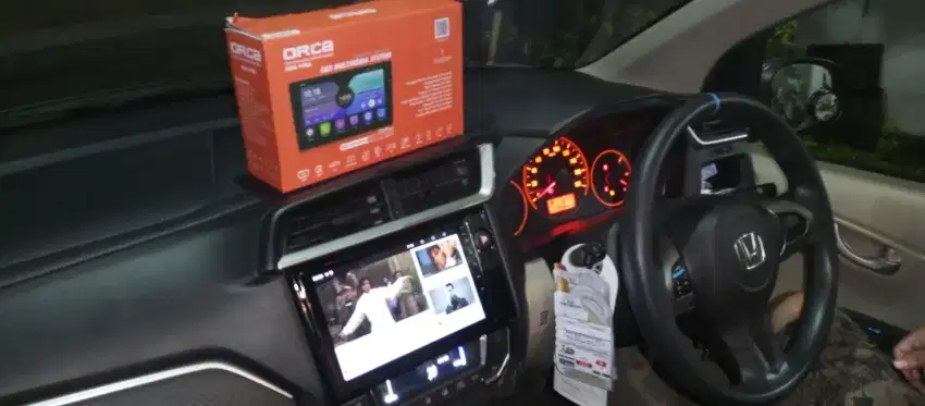 Pemasangan head unit android orca 9 inc ram 2/32 di brio brv Mobilio