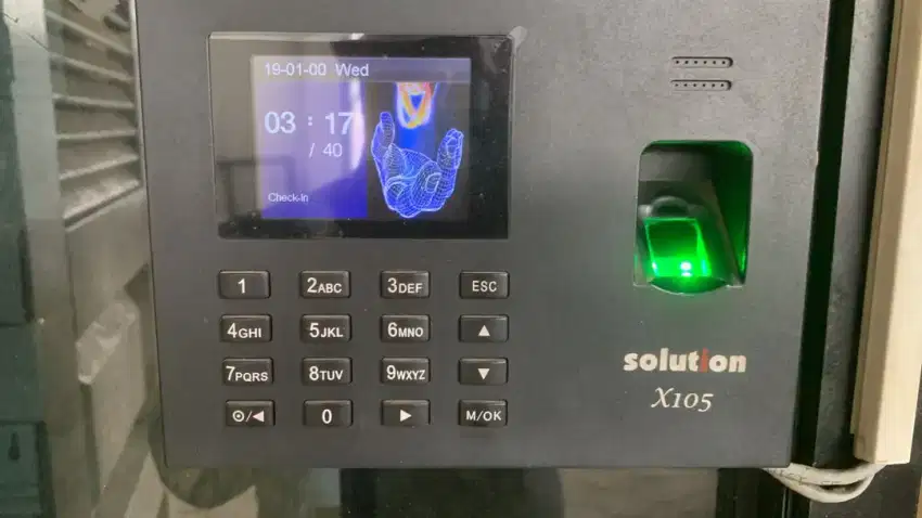 Setting mesin fingerprint