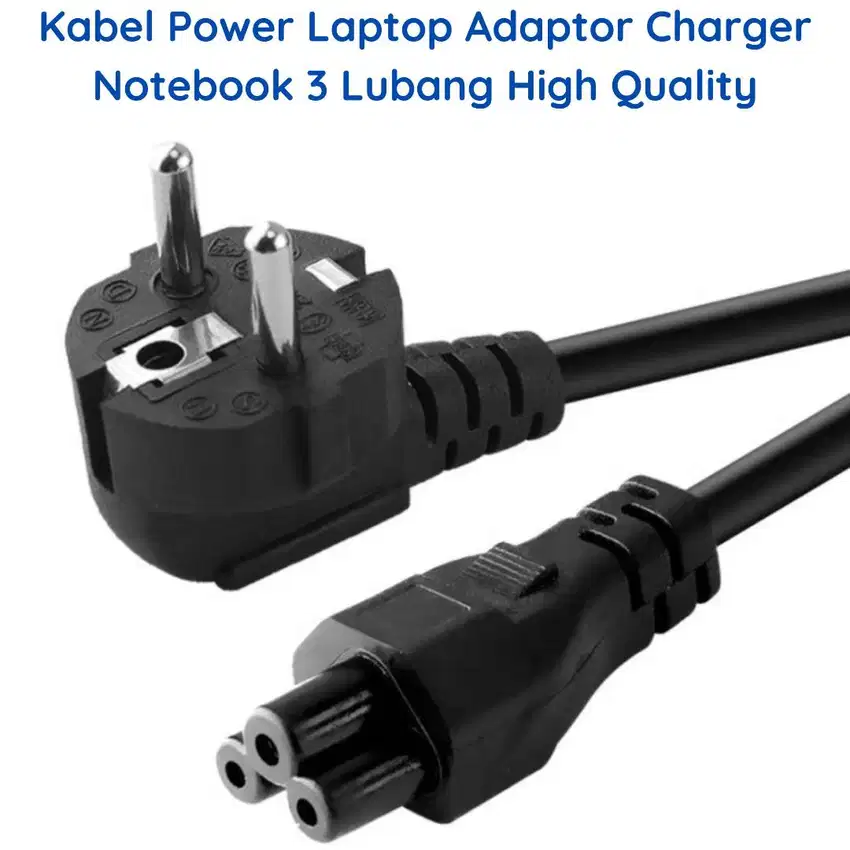 Kabel Power Laptop Adaptor Charger Notebook 3 Lubang High Quality