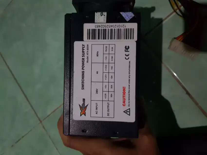Psu power supply power xtreme 600 watt 6 pin vga bukan 80 plus