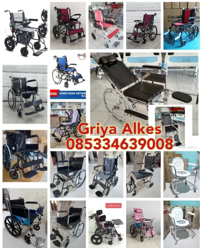 Kursi roda bed tensi infrared kasur decubitus walker alat cek gula