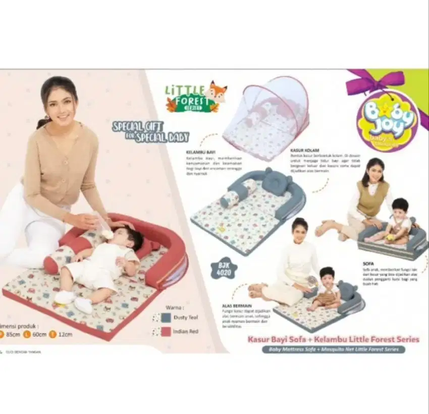 Joy Baby Little forest kasur + kelambu