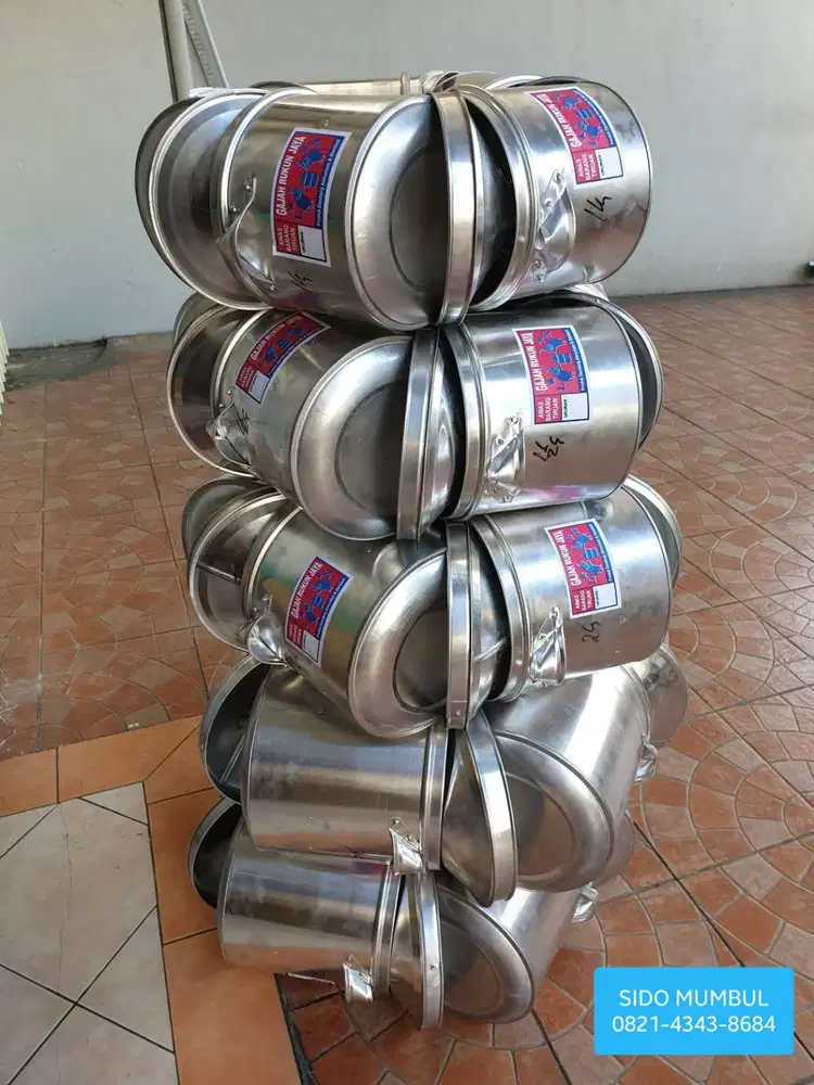 Dandang Sablukan Aluminium Stainless Steel