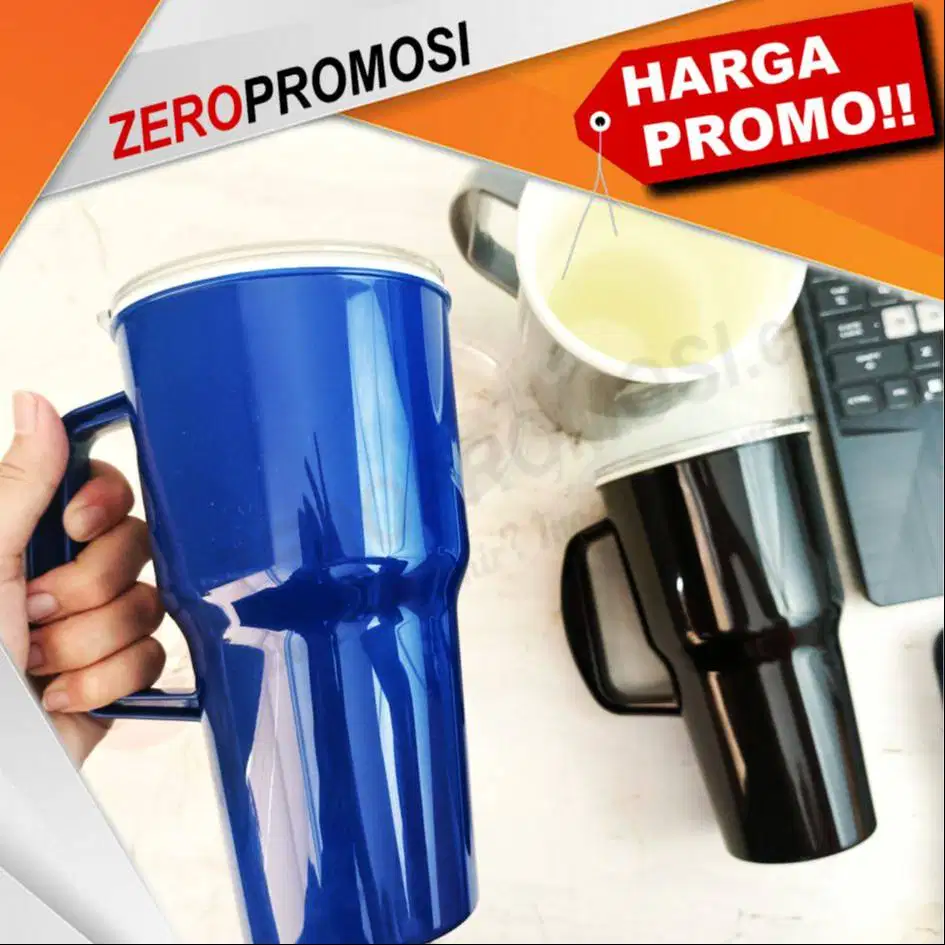 Mug Tumbler Plastik Shobu Cetak Logo