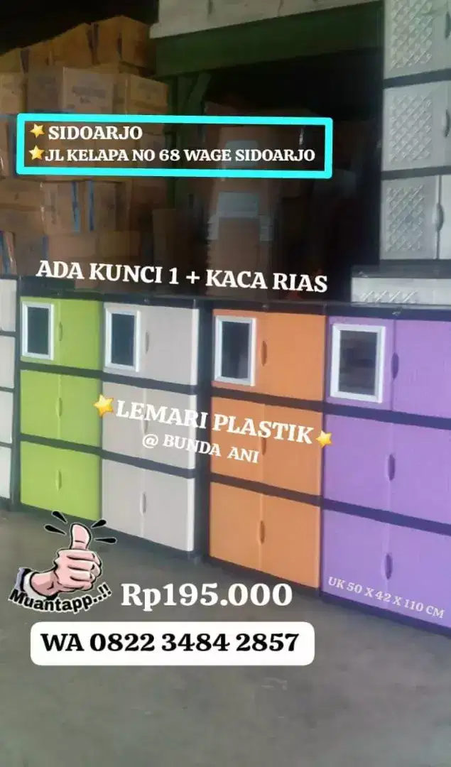 PROMO LEMARI PLASTIK MURAH BISA KIRIM