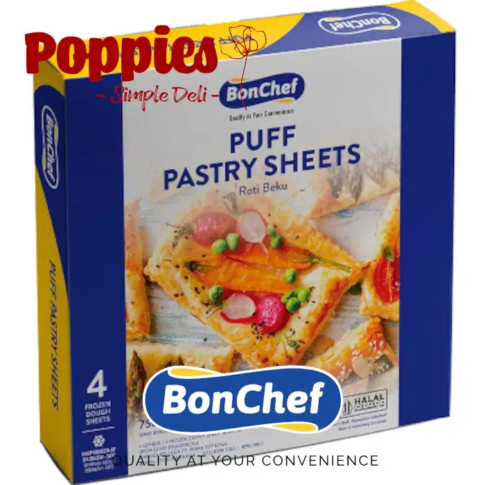 BONCHEF - Puff Pastry Sheet 750gr - Pain au Chocolate & Cinnamon roll