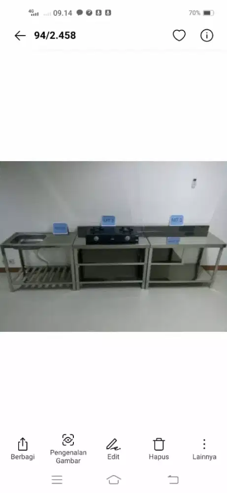 MEJA DAPUR STAINLESS