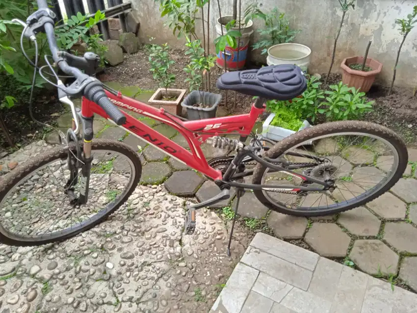 Sepeda Genio Dumping MTB Merah Original