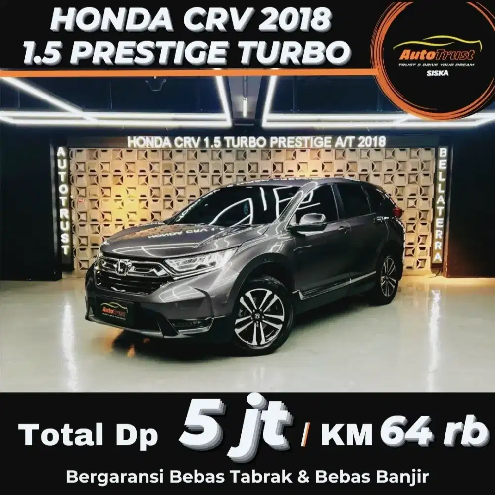 OTR SESUAI KONTRAK HONDA CRV PRESTIGE TURBO 2018 Mobil Bekas