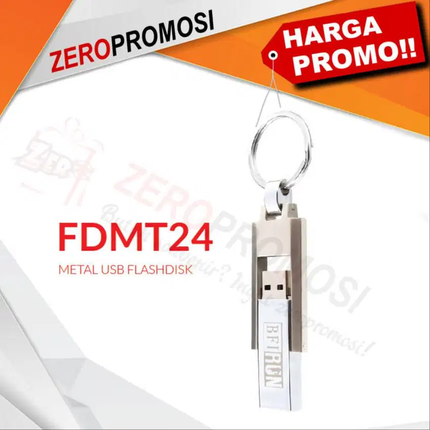 Souvenir Perusahaan Usb Flashdisk Custom Metal Putar FDMT24