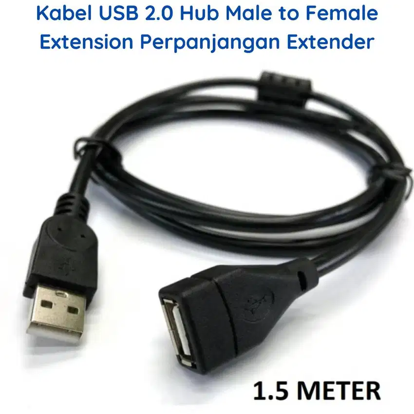 Kabel USB 2.0 Male to Female Extension Perpanjangan Extender 1.5 Meter