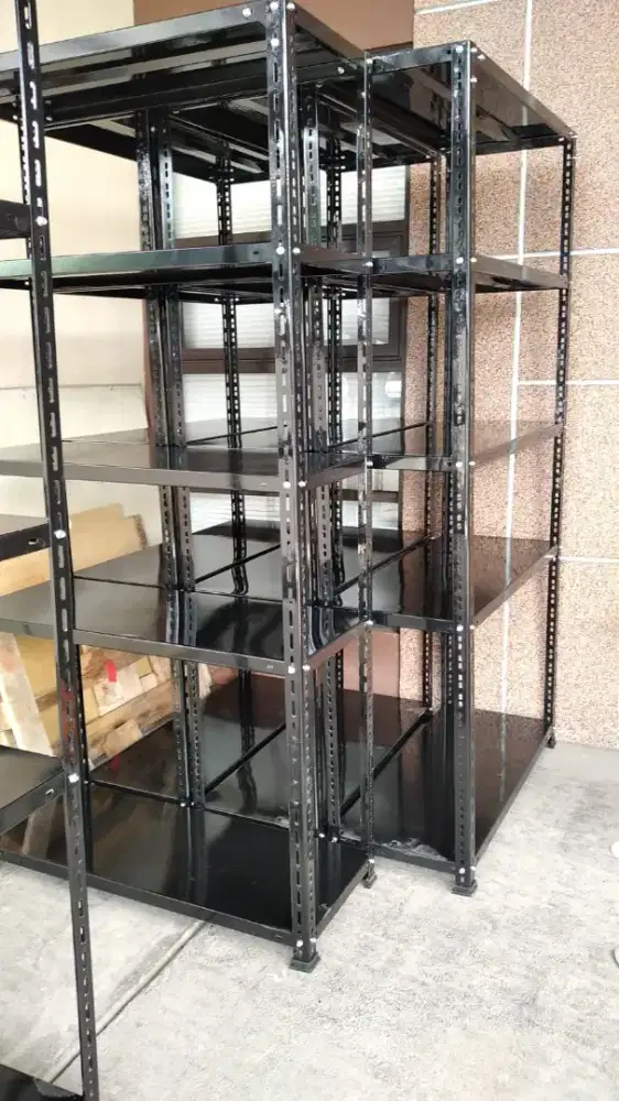 rak besi 5 hambalan hitam