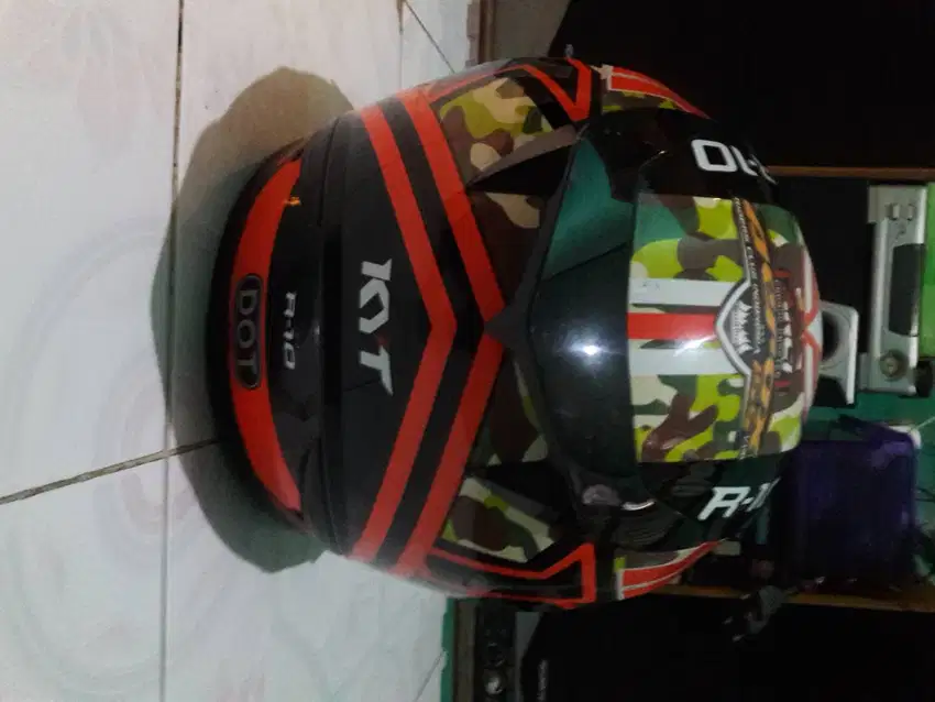 Helm KYT R10 Army Fluo Uk. M