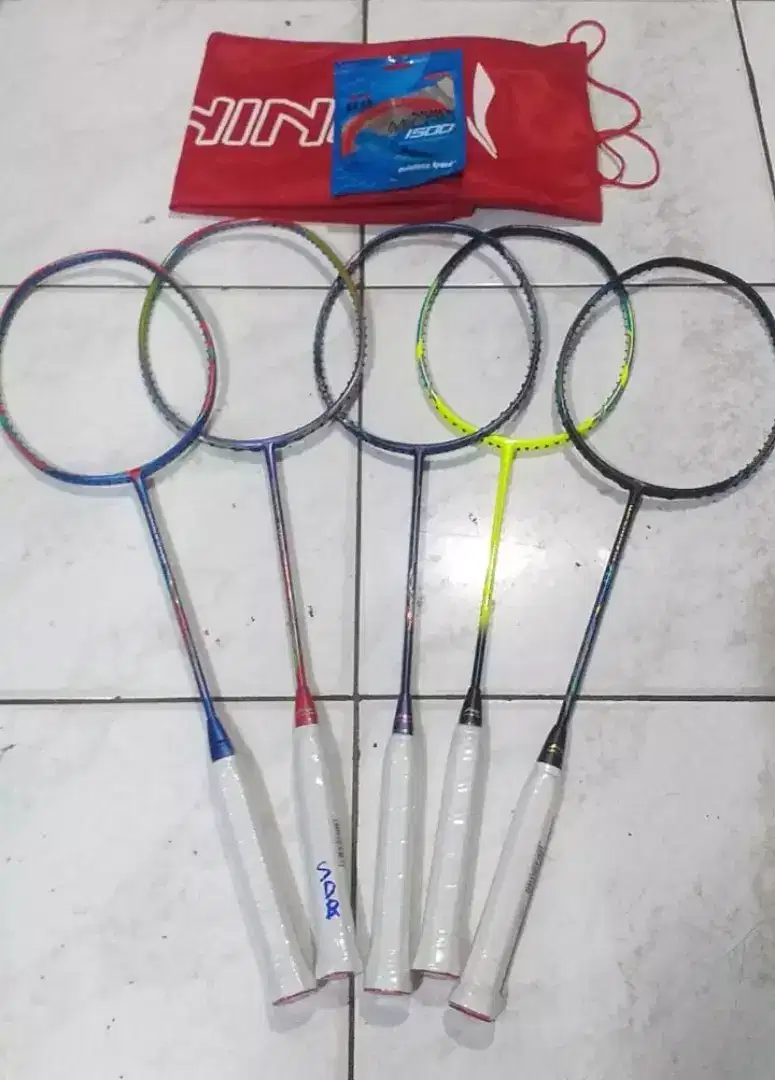 Raket Badminton Lining Full Set Komplit