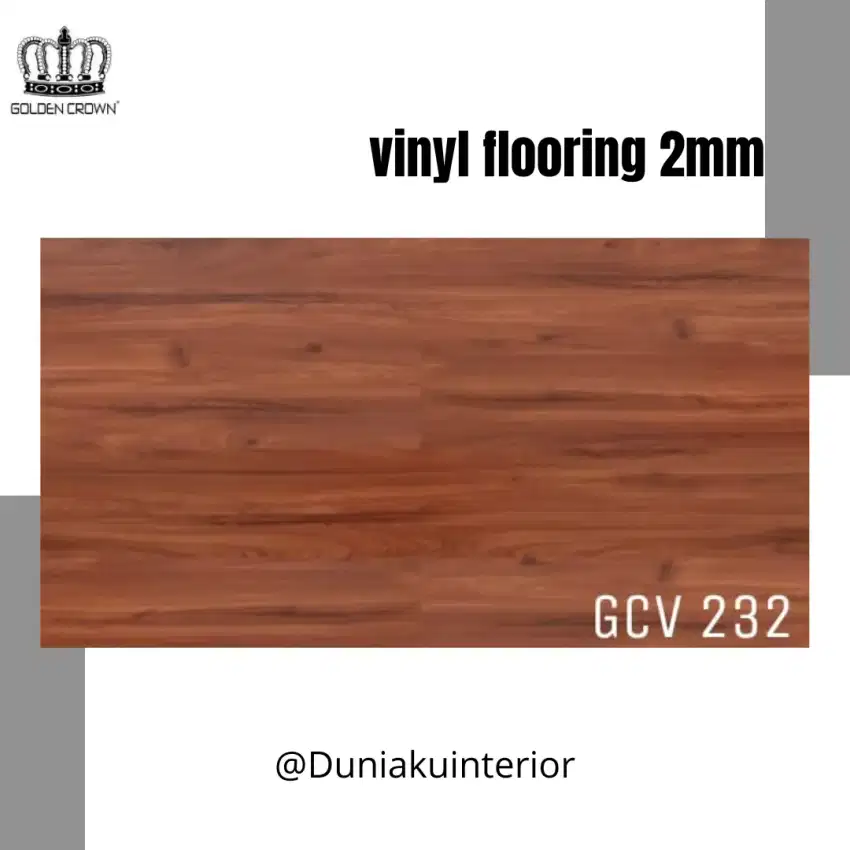 vinyl lantai kayu golden crown per box