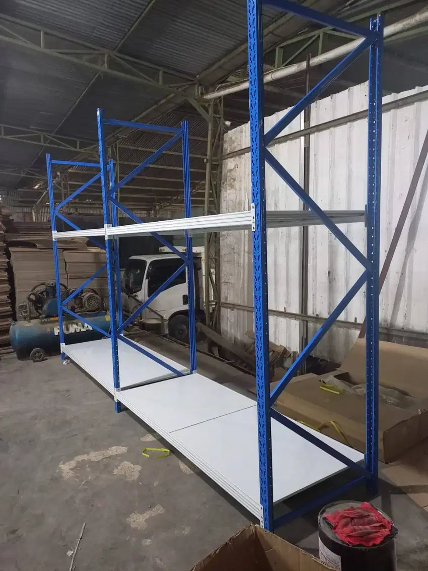 Rak Gudang Besi Light Duty T 2.5 Meter L 80 cm Ready Stok