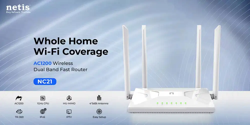 NETIS NC21 AC1200 Wireless Dual Band Router