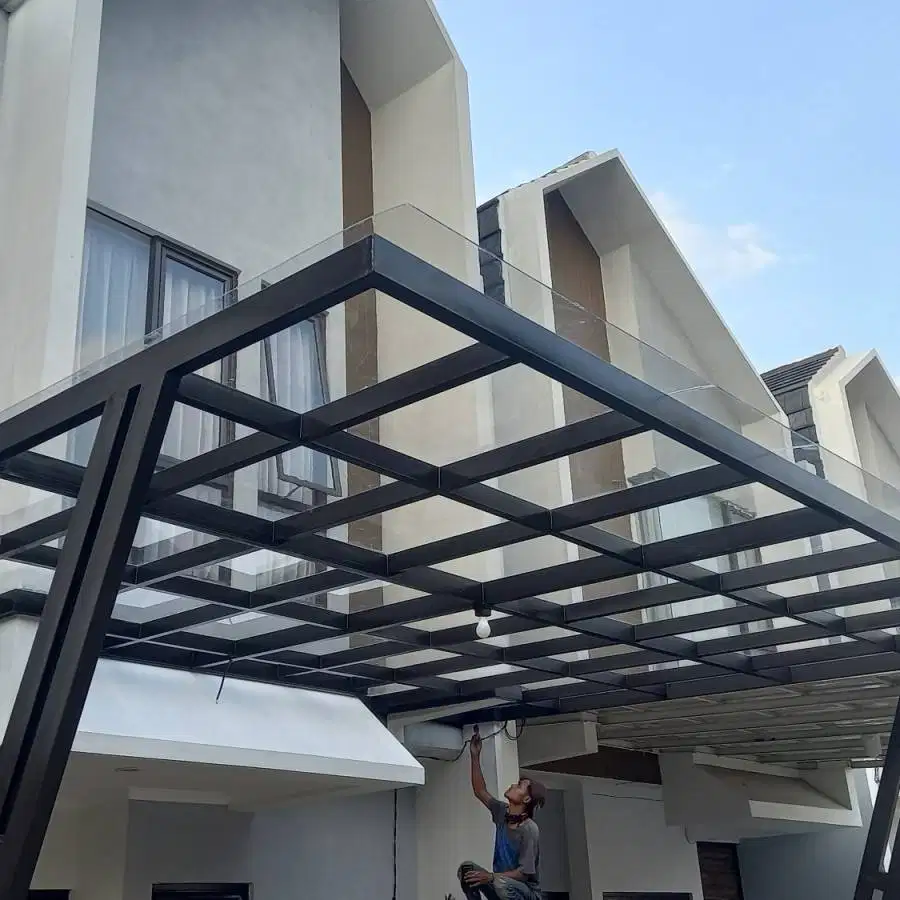 kanopi depan atap solarfat