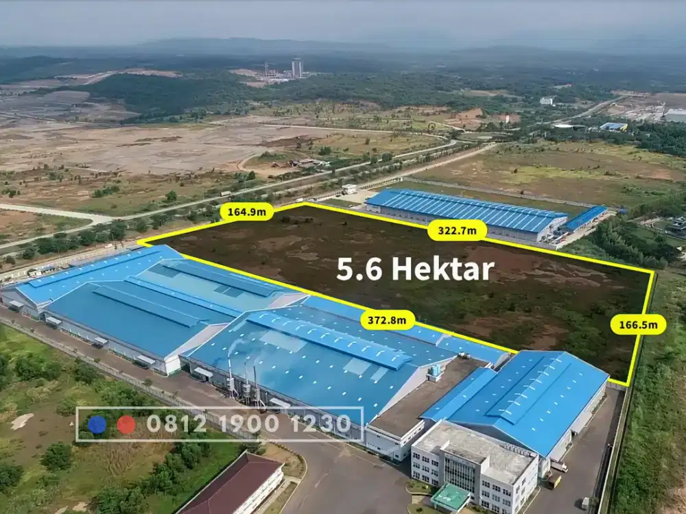 Kavling 5.6Ha di kawasan industri Artha hill Karawang barat