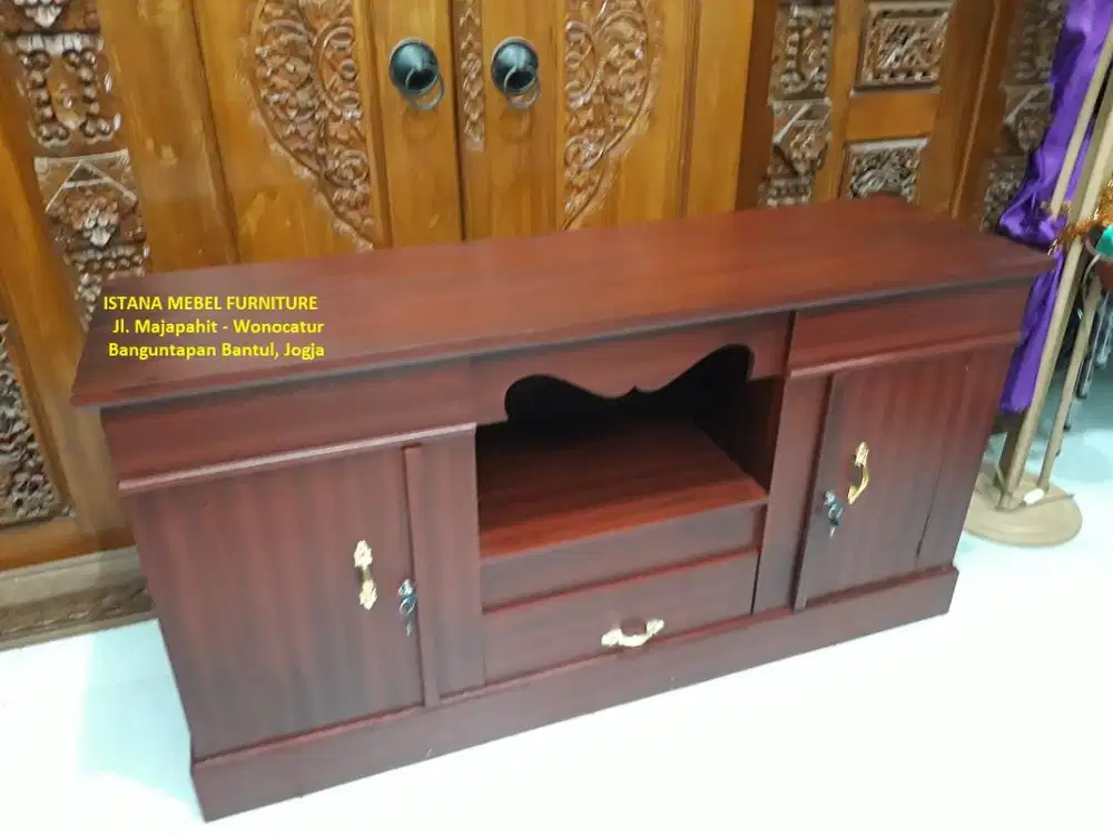 Lemari Almari Buffet Bufet Biffet Bifet Meja Rak TV Televisi Kayu (gpg
