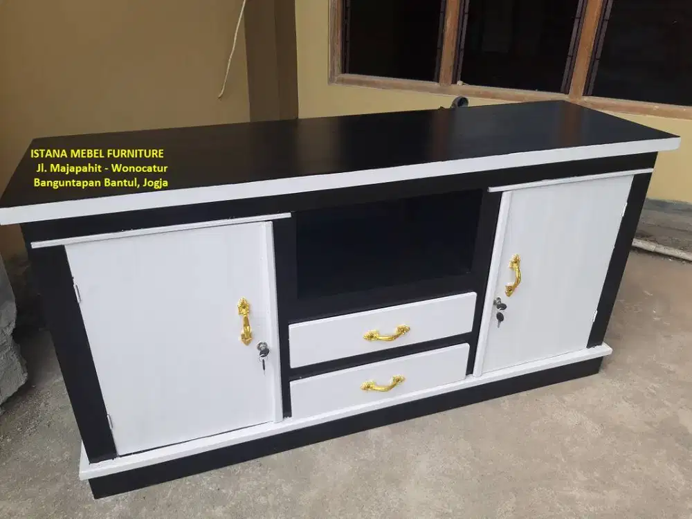 Almari Lemari Meja Rak Biffet Bifet Buffet Bufet TV Televisi Kayu (gpg