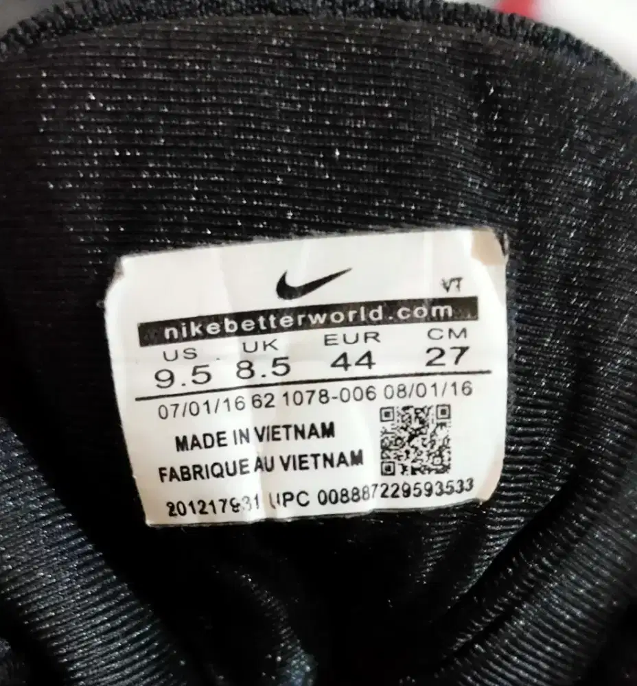 Sepatu NIKE Zoom Freak 2 ( size 43-44 sneaker basket )