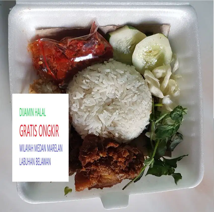 Nasi Box Ayam Penyet