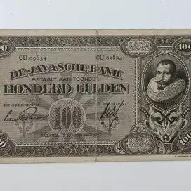 Uang Kuno 100 Gulden 1925