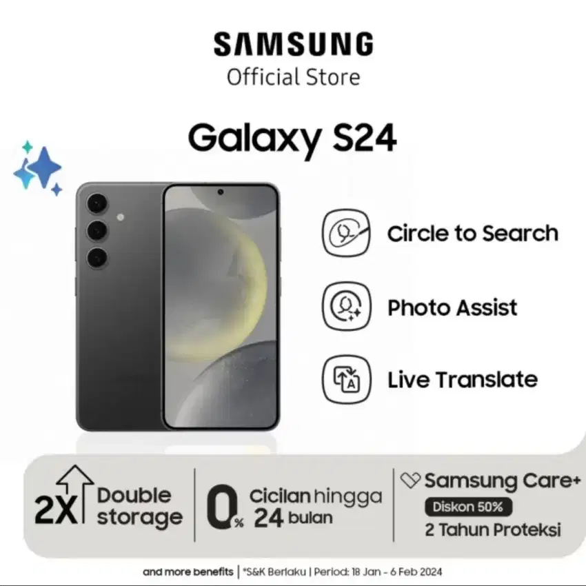 Hp Samsung Galaxy S24 5G Garansi Resmi Samsung