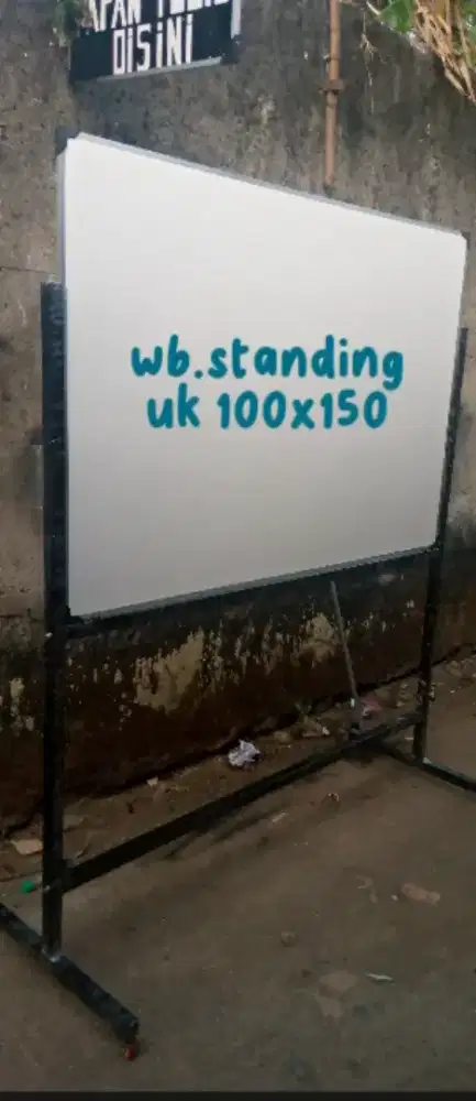 Whiteboard standing (non magnet) uk.100 X 150cm