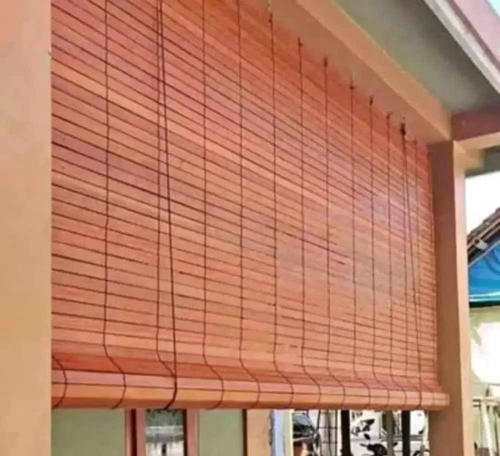 Pengrajin tirai bambu dan tirai kayu surabaya