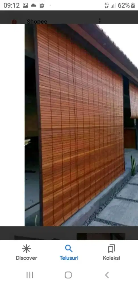 Tirai bambu tirai kayu, gedek bambu