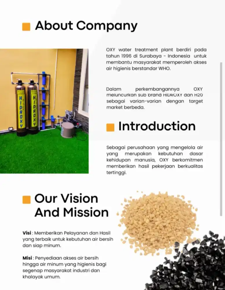 Water Filter Purifier Filter air minum OXY