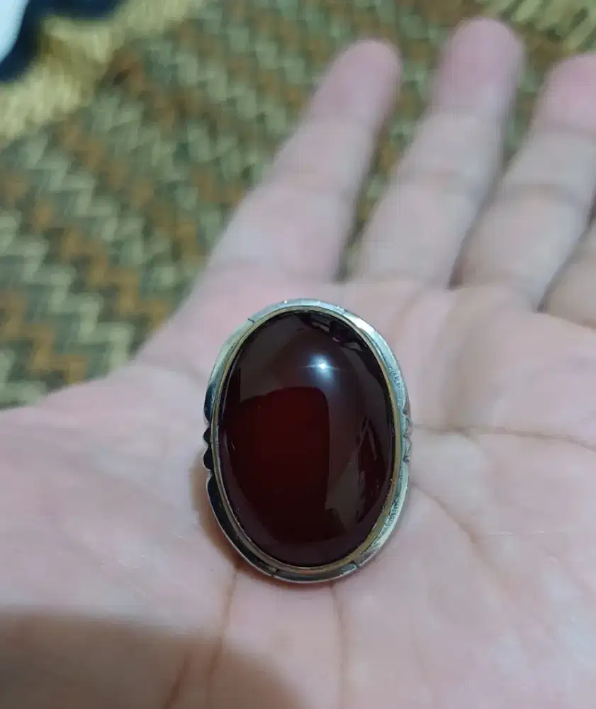 Cincin batu red raflesia bengkulu asli