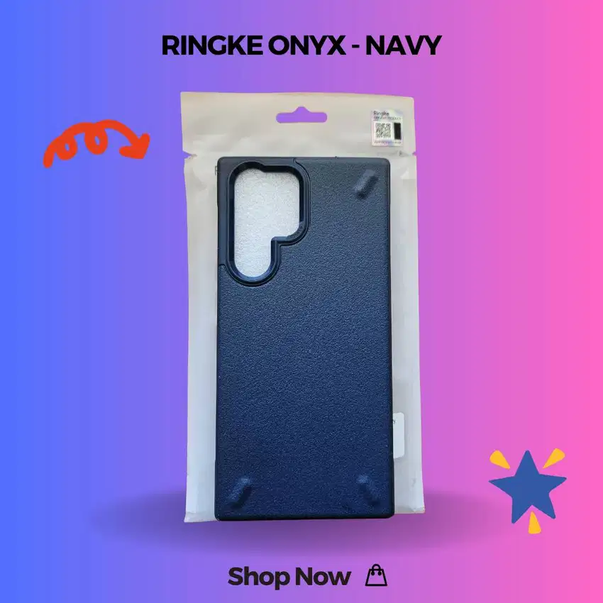 Samsung Galaxy S22 Ultra RINGKE Onyx Softcase Casing ORIGINAL - Navy