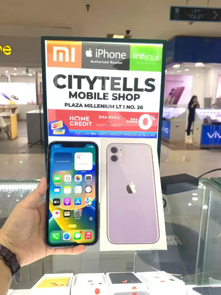 iPhone 11 64GB Purple.Black.Green Second Mulus