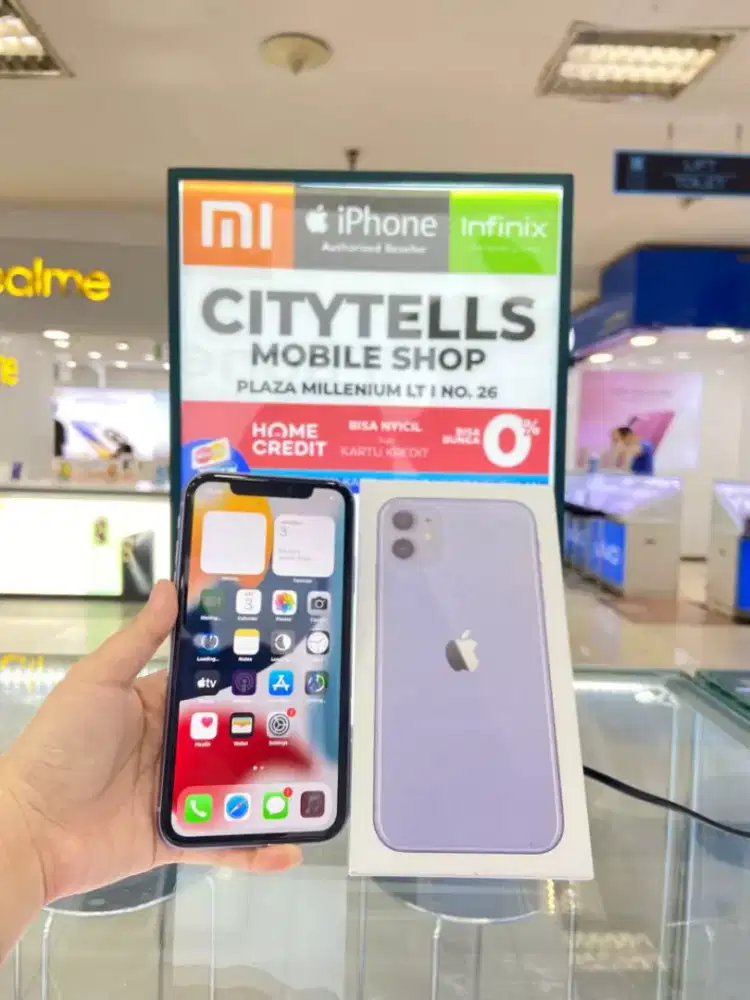 Iphone 11 128GB Purple Second Mulus Perfect