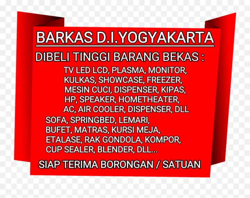 Dibeli Tinggi Borongan Bekas Kulkas Freezer Tv Ac Sofa Springbed Dll