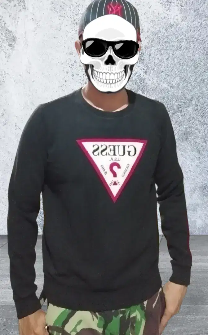 Crewneck Guess triangle*