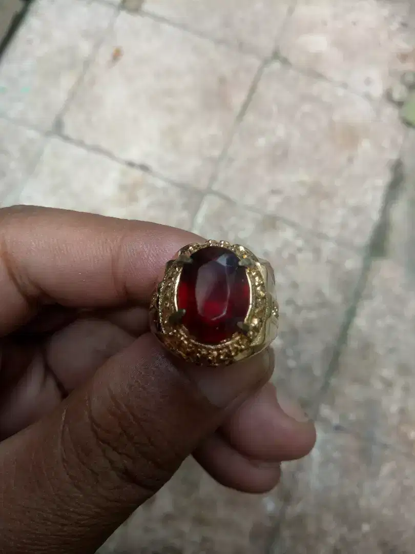 Cincin Garnet cutting cantik ori brazil