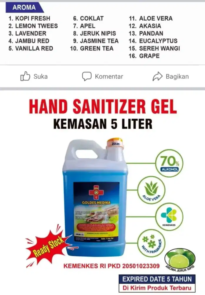 Jual HAND SANITIZER GELL