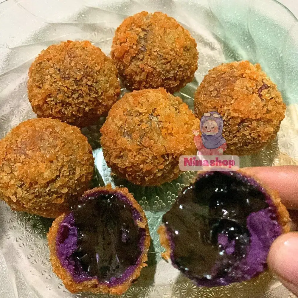 Bola Ubi Lumer / Bola Ubi Cokelat Isi 10