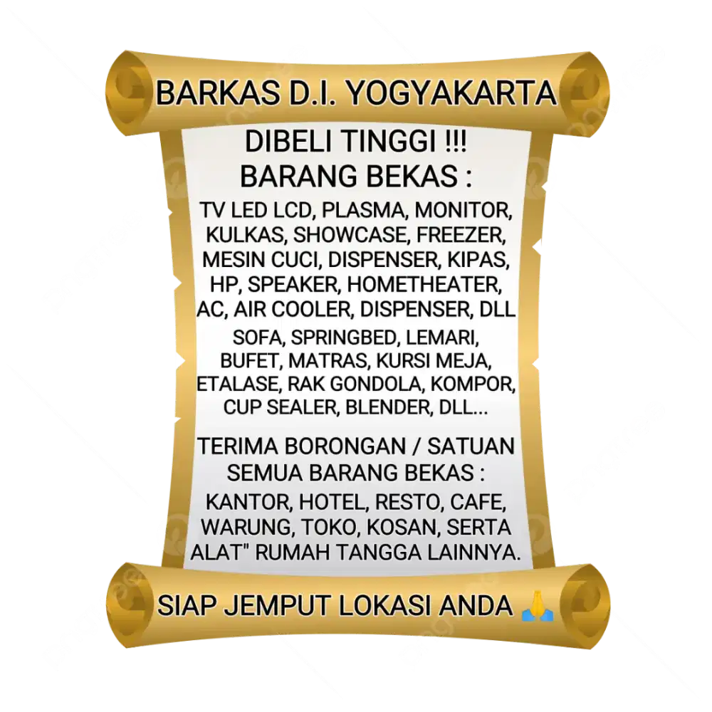 Kami Beli Lagi Barkas Kulkas Freezer Tv Ac Sofa Springbed Mesin cuci
