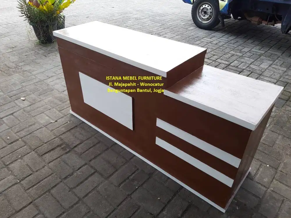 Meja Kasir Kios Toko Minimalis Laundry Loundry Londry Laundri Kayu #GP