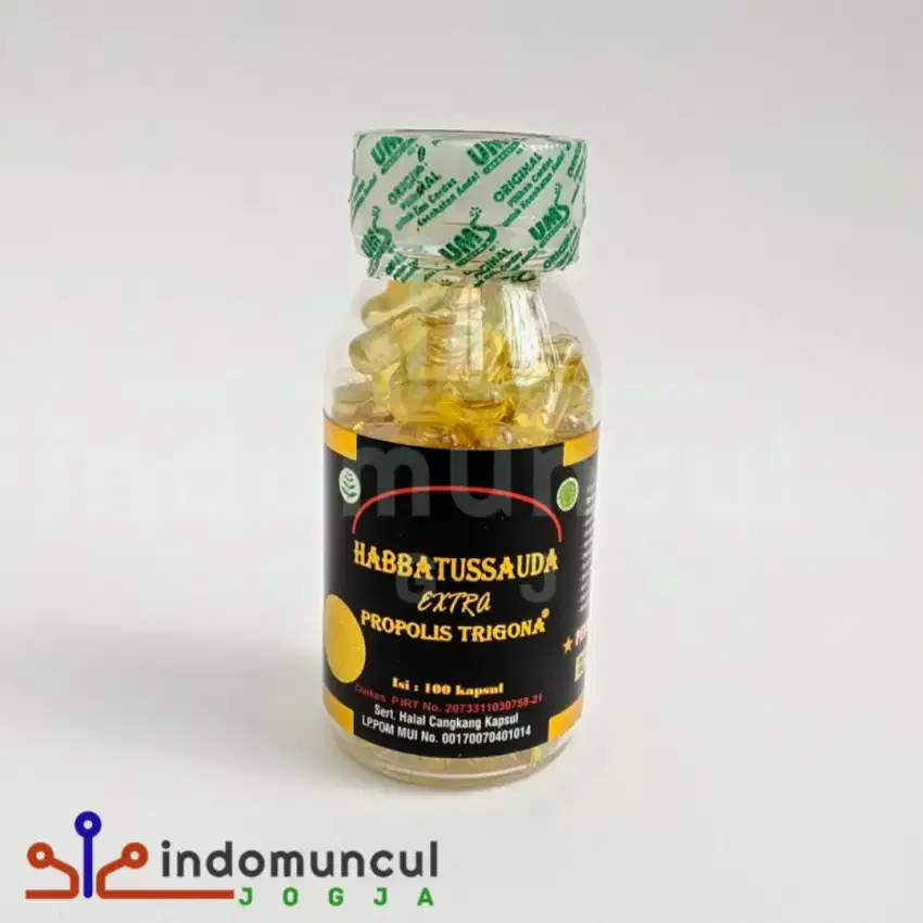 habbatussauda extra propolis trigona 100 kapsul, herbal imunitas,