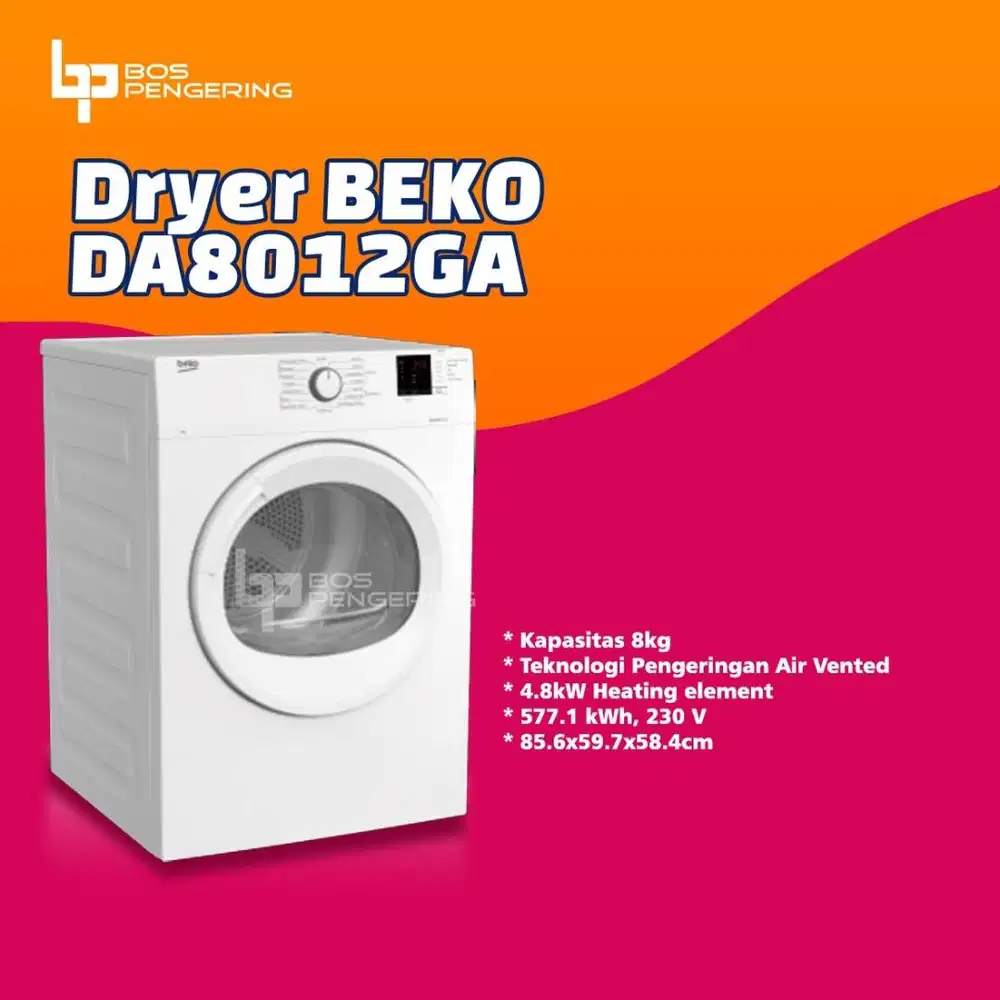 PROMO Mesin Pengering Pakaian Laundry Beko Dryer Konversi Gas