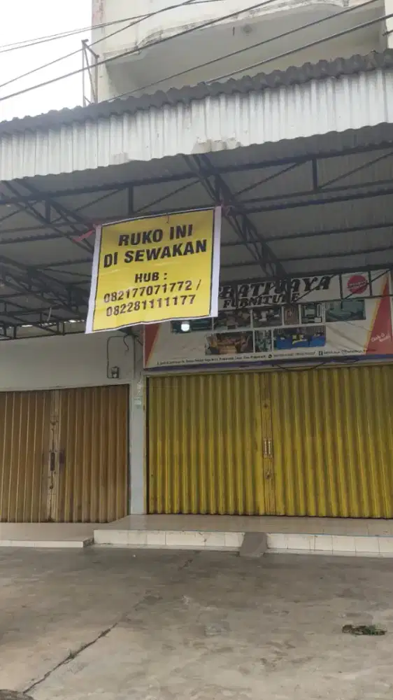 Disewakan ruko 2 pintu